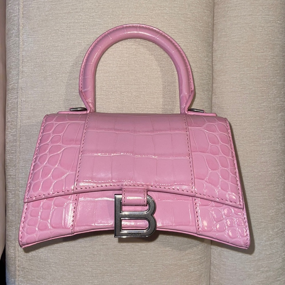 BALENCIAGA Hourglass XS Candy Pink